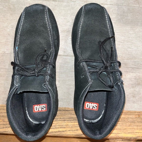 SAO Stacy Adams black suede shoes size 12M - Picture 2 of 10